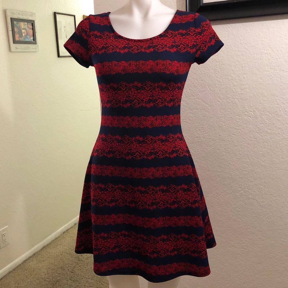 Candy Di Red Blue Dress